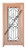 Prestige Entries - Full Lite with Grille and Glass 1 Lite 1 Panel Double Square<br>Clear Insulated Glass<br>1 3/4" x 6'0" W x 8'0" H<br>Mahogany<br>Factory Pre-Hung with 4 9/16" Jambs
