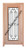 Prestige Entries - Full Lite with Grille and Glass 1 Lite 1 Panel Double Square<br>Bevel Insulated Glass<br>1 3/4" x 6'0" W x 8'0" H<br>Mahogany<br>Factory Pre-Hung with 4 9/16" Jambs