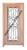 Prestige Entries - Full Lite with Grille and Glass 1 Lite 1 Panel Double Square<br>Reeded Insulated Glass<br>1 3/4" x 6'0" W x 8'0" H<br>Mahogany<br>Factory Pre-Hung with 4 9/16" Jambs