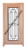 Prestige Entries - Full Lite with Grille and Glass 1 Lite 1 Panel Double Square<br>Aquatex Insulated Glass<br>1 3/4" x 6'0" W x 8'0" H<br>Mahogany<br>Factory Pre-Hung with 6 9/16" Jambs