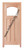 Prestige Entries - Craftsman Top Rail Arch 1 Lite 3 Panel Double Square<br>Beveled or Flemish Insulated Glass<br>1 3/4" x 6'0" W x 8'0" H<br>Mahogany<br>Factory Pre-Hung with 4 9/16" Jambs