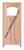 Prestige Entries - Craftsman Top Rail Arch 1 Lite 3 Panel Double Square<br>Beveled or Flemish Insulated Glass<br>1 3/4" x 6'0" W x 8'0" H<br>Mahogany<br>Factory Pre-Hung with 4 9/16" Jambs