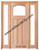 Prestige Entries - Craftsman Top Rail Arch 1 Lite 3 Panel Double Sidelite Unit<br>Beveled or Flemish Insulated Glass<br>1 3/4" x 5'4" W x 8'0" H<br>Single/Double Sidelites Mahogany<br>Factory Pre-Hung with 4 9/16" Jambs