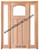 Prestige Entries - Craftsman Top Rail Arch 1 Lite 3 Panel Double Sidelite Unit<br>Beveled or Flemish Insulated Glass<br>1 3/4" x 5'4" W x 8'0" H<br>Single/Double Sidelites Mahogany<br>Factory Pre-Hung with 4 9/16" Jambs
