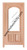 Prestige Entries - 2/3 Lite Arch Top Rail 1 Lite 2 Panel Single Square<br>Beveled or Flemish Insulated Glass<br>1 3/4" x 3'0" W x 6'8" H<br>Mahogany<br>Ready to Assemble with 4 9/16" Jamb Kit