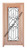 Prestige Entries - Full Lite with Grille and Glass 1 Lite Single Square<br>Clear Insulated Glass<br>1 3/4" x 3'0" W x 6'8" H<br>Mahogany<br>Ready to Assemble with 4 9/16" Jamb Kit