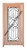 Prestige Entries - Full Lite with Grille and Glass 1 Lite Single Square<br>Reeded Insulated Glass<br>1 3/4" x 3'0" W x 6'8" H<br>Mahogany<br>Ready to Assemble with 4 9/16" Jamb Kit