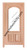 Prestige Entries - 2/3 Lite Arch Top Rail 1 Lite 2 Panel Single Square<br>Beveled or Flemish Insulated Glass<br>1 3/4" x 3'0" W x 6'8" H<br>Mahogany<br>Ready to Assemble with 6 9/16" Jamb Kit