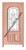 Prestige Entries -2/3 Lite <br>Decorative Triple Glazed Glass<br>1 3/4" x 3'0 W x 6'8 H 47-3/4" Glass <br>Mahogany<br>Ready to Assemble with 6 9/16" Jamb Kit