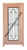 Prestige Entries - Full Lite with Grille and Glass 1 Lite Single Square<br>Bevel Insulated Glass<br>1 3/4" x 3'0" W x 6'8" H<br>Mahogany<br>Ready to Assemble with 6 9/16" Jamb Kit