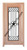 Prestige Entries - Full Lite with Grille and Glass 1 Lite Single Square<br>Cotswold Insulated Glass<br>1 3/4" x 3'0" W x 6'8" H<br>Mahogany<br>Ready to Assemble with 6 9/16" Jamb Kit