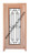 Prestige Entries - Full Lite with Grille and Glass 1 Lite Single Square<br>Reeded Insulated Glass<br>1 3/4" x 3'0" W x 6'8" H<br>Mahogany<br>Ready to Assemble with 6 9/16" Jamb Kit