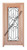 Prestige Entries - Full Lite with Grille and Glass 1 Lite Single Square<br>Reeded Insulated Glass<br>1 3/4" x 3'0" W x 6'8" H<br>Mahogany<br>Ready to Assemble with 6 9/16" Jamb Kit