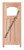 Prestige Entries - Craftsman Top Rail Arch 1 Lite 3 Panel Single Square<br>Beveled or Flemish Insulated Glass<br>1 3/4" x 3'0" W x 8'0" H<br>Mahogany<br>Ready to Assemble with 4 9/16" Jamb Kit