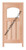 Prestige Entries - Craftsman Top Rail Arch 1 Lite 3 Panel Double Square<br>Beveled or Flemish Insulated Glass<br>1 3/4" x 6'0" W x 6'8" H<br>Mahogany<br>Ready to Assemble with 4 9/16" Jamb Kit