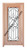Prestige Entries - Full Lite with Grille and Glass 1 Lite Double Square<br>Reeded Insulated Glass<br>1 3/4" x 6'0" W x 6'8" H<br>Mahogany<br>Ready to Assemble with 6 9/16" Jamb Kit