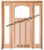 Prestige Entries - Craftsman Top Rail Arch 1 Lite 3 Panel Double Sidelite Unit<br>Beveled or Flemish Insulated Glass<br>1 3/4" x 5'4" W x 6'8" H<br>Single/Double Sidelites Mahogany<br>Ready to Assemble with 4 9/16" Jamb Kit