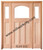 Prestige Entries - Craftsman Top Rail Arch 1 Lite 3 Panel Double Sidelite Unit<br>Beveled or Flemish Insulated Glass<br>1 3/4" x 5'4" W x 6'8" H<br>Single/Double Sidelites Mahogany<br>Ready to Assemble with 6 9/16" Jamb Kit
