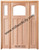 Prestige Entries - Craftsman Top Rail Arch 1 Lite 3 Panel Double Sidelite Unit<br>Beveled or Flemish Insulated Glass<br>1 3/4" x 5'4" W x 8'0" H<br>Single/Double Sidelites Mahogany<br>Ready to Assemble with 4 9/16" Jamb Kit