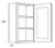 CNC Cabinetry Luxor White Kitchen Cabinet - W1536