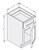 Cab-Tec Shaker Caramel Kitchen Cabinet - SC-B18