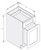 Cab-Tec Shaker Caramel Kitchen Cabinet - SC-BWB15