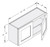 Cab-Tec Shaker Caramel Kitchen Cabinet - SC-W3015