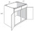 JSI Cabinetry Dover Light Gray Kitchen Cabinet - SB36-KD-LG