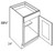 CNC Cabinetry Luxor White Kitchen Cabinet - B9-HA