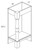 JSI Cabinetry Trenton Slab Light Gray Kitchen Cabinet - CEC1-L-KTS-LG