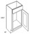 CNC Cabinetry Luxor White Bath Cabinet - V1816