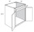 JSI Cabinetry Yarmouth Slab Steel Gray Kitchen Cabinet - SB30B-1TILT-KYS-SG