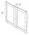 JSI Cabinetry Yarmouth Slab Steel Gray Kitchen Cabinet - BDP3030B-KYS-SG