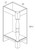 JSI Cabinetry Yarmouth Slab Light Gray Kitchen Cabinet - CEC1-R-KYS-LG