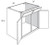 JSI Cabinetry Yarmouth Slab Light Gray Kitchen Cabinet - SB36-2TILT-KYS-LG