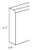 JSI Cabinetry Yarmouth Slab Light Gray Kitchen Cabinet - FBM8-S-KYS-LG