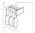 JSI Cabinetry Amesbury Mist Slab Kitchen Cabinet GLDPULL-AM