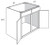 JSI Cabinetry Trenton Recessed Kitchen Cabinet - SB36-KTM-IT