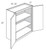 JSI Cabinetry Trenton Recessed Kitchen Cabinet - W2430B-KTM-IT