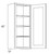 CNC Cabinetry Luxor Smoky Grey Kitchen Cabinet - W1542