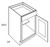 CNC Cabinetry Luxor Smoky Grey Kitchen Cabinet - B15