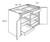 JSI Cabinetry Essex Truffle Kitchen Cabinet - B36SCRT-ET