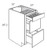 JSI Cabinetry Essex Truffle Kitchen Cabinet - DB18TTCD18-ET