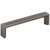 Elements Collection - 128 mm Center-to-Center Brushed Pewter Walker 1 Cabinet Pull - 827-128BNBDL