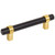 Elements Collection - 96 mm Center-to-Center Matte Black With Brushed Gold Key Grande Cabinet Bar Pull - 596MBBG