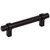 Elements Collection - 96 mm Center-to-Center Matte Black Key Grande Cabinet Bar Pull - 596MB