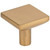 Elements Collection - 1-1/4" Overall Length Satin Bronze Walker 1 Square Knob - 827SBZ