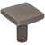 Elements Collection - 1-1/4" Overall Length Brushed Pewter Walker 1 Square Knob - 827BNBDL