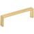 Elements Collection - 96 mm Center-to-Center Brushed Gold Walker 2 Cabinet Pull - 727-96BG