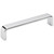 Elements Collection - 128 mm Center-to-Center Polished Chrome Square Asher Cabinet Pull - 193-128PC